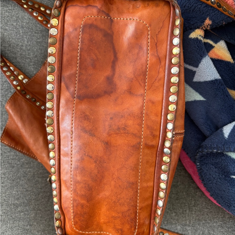 Campomaggi Brown Studded Tote Bag - Picture 11 of 13
